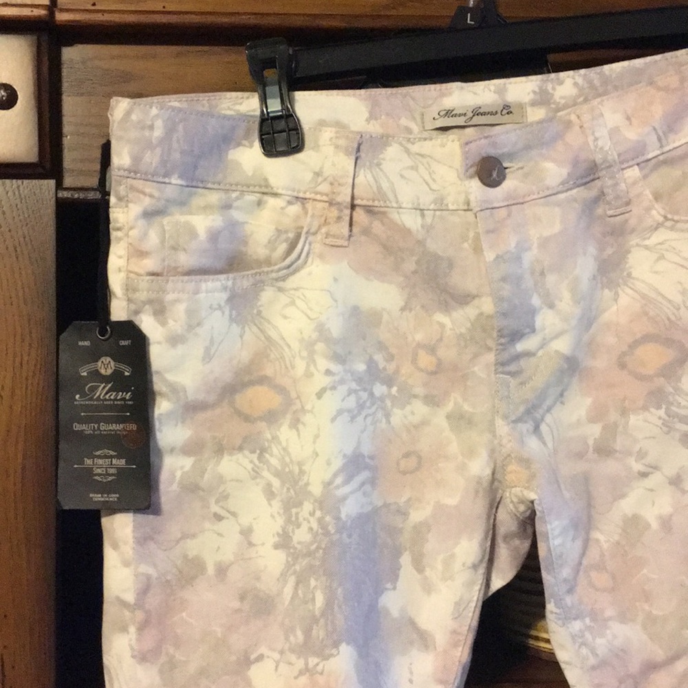 Mavi Floral Serena Ankle Skinny Jeans